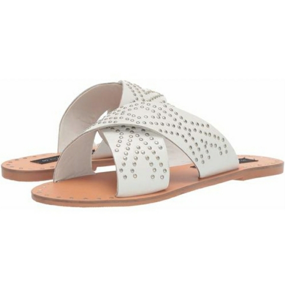 Steven by Steve Madden Studded Leather Slides - Picture 2 of 6